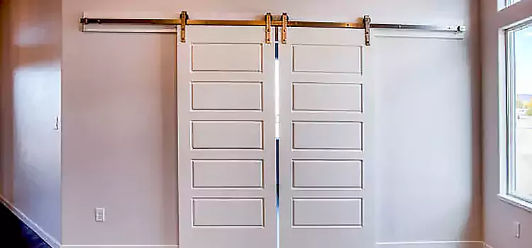 Glass Barn Door with Installation Hardware Kit North Bay Shore
